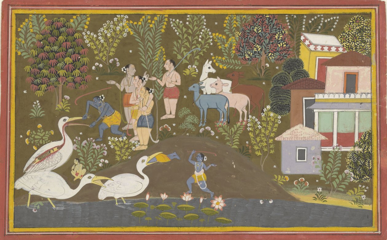 Krishna mit Bakasura von Anonymous