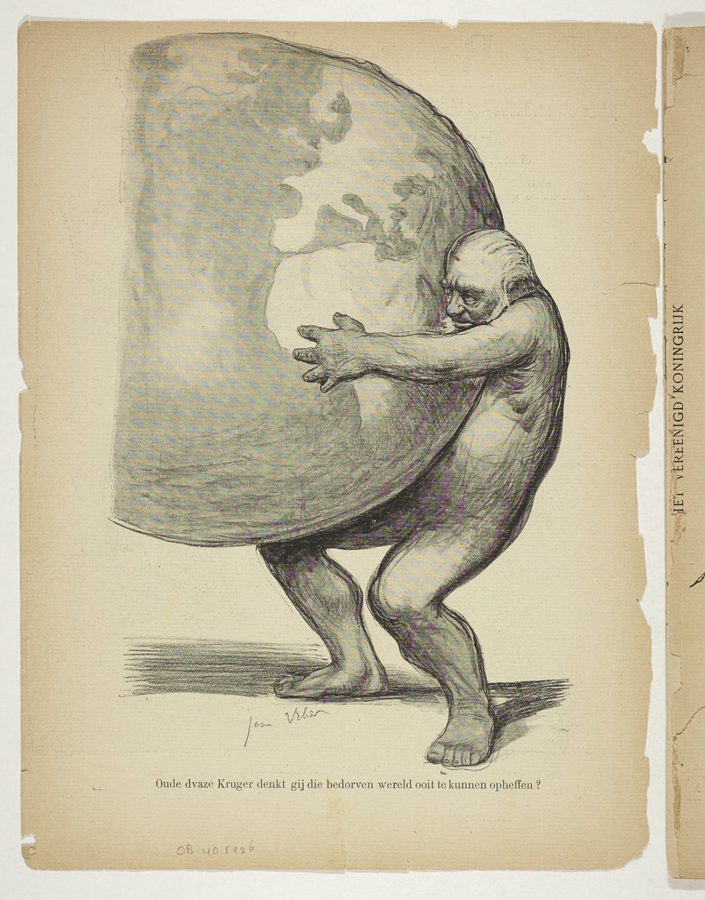Nackter Paul Kruger hält die Welt von Anonymous