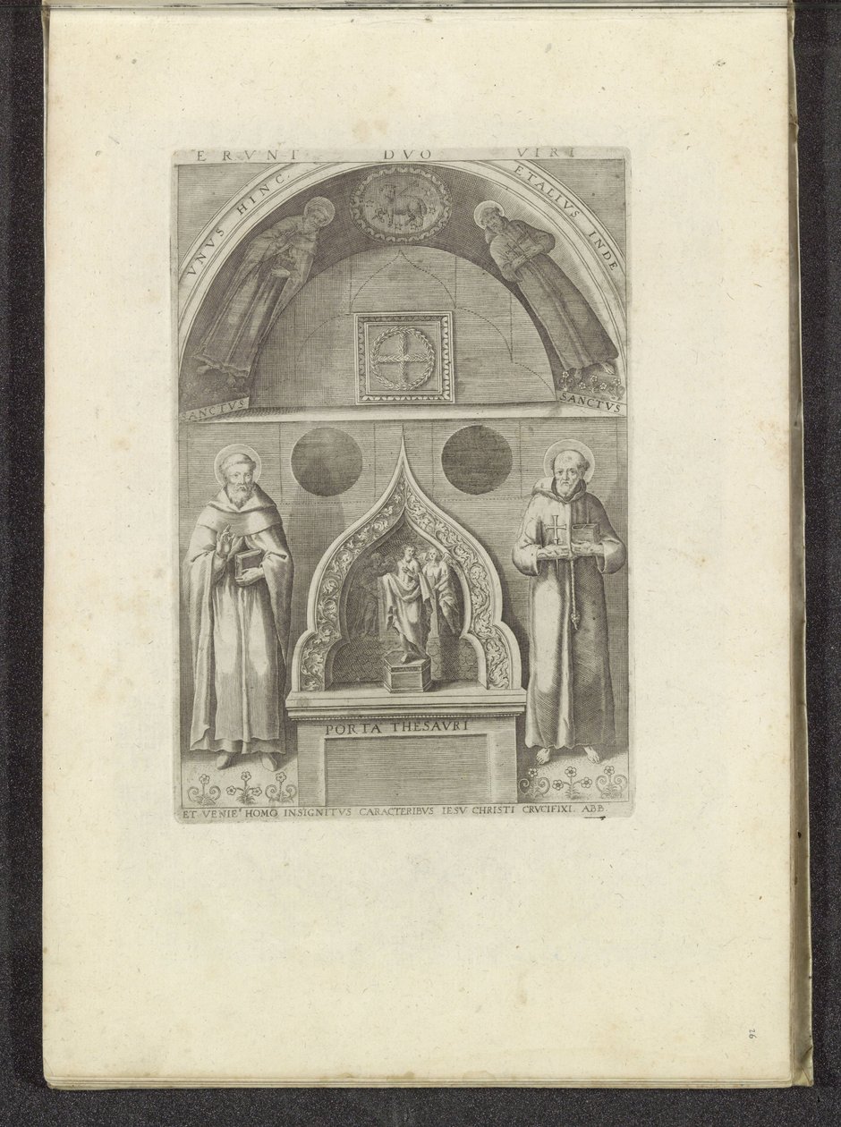 Nische mit dem heiligen Franziskus und dem heiligen Dominikus von Anonymous