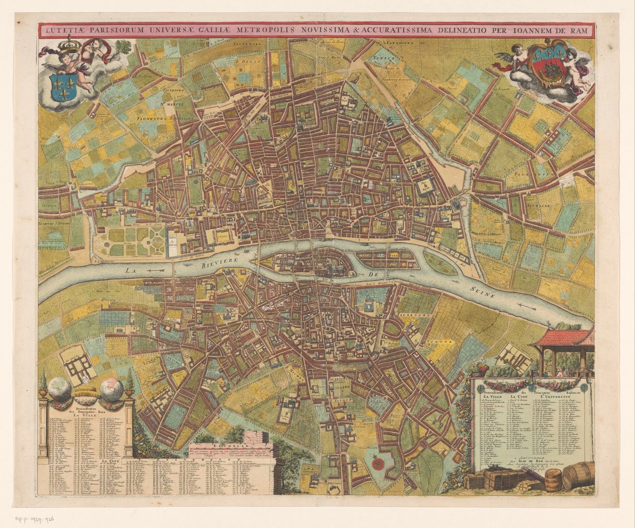 Stadtplan von Paris von Anonymous