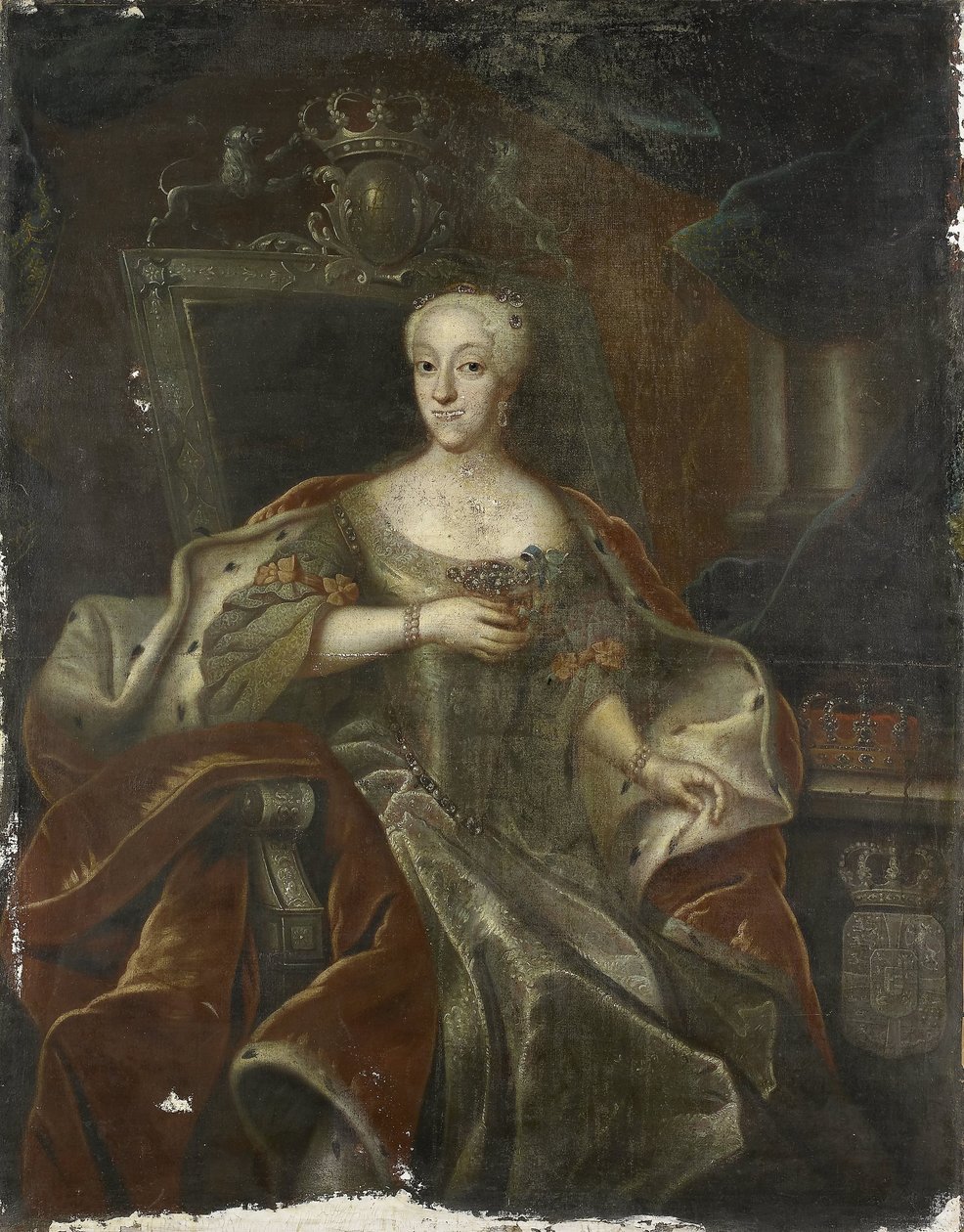 Porträt von Prinzessin Charlotte Amalie, Tochter von Friedrich IV., König von Dänemark von Anonymous