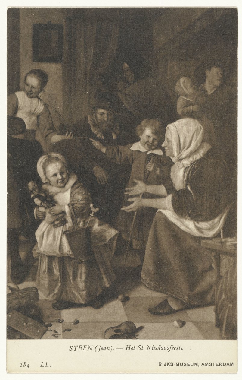 Das Nikolausfest (Jan Steen) von Anonymous