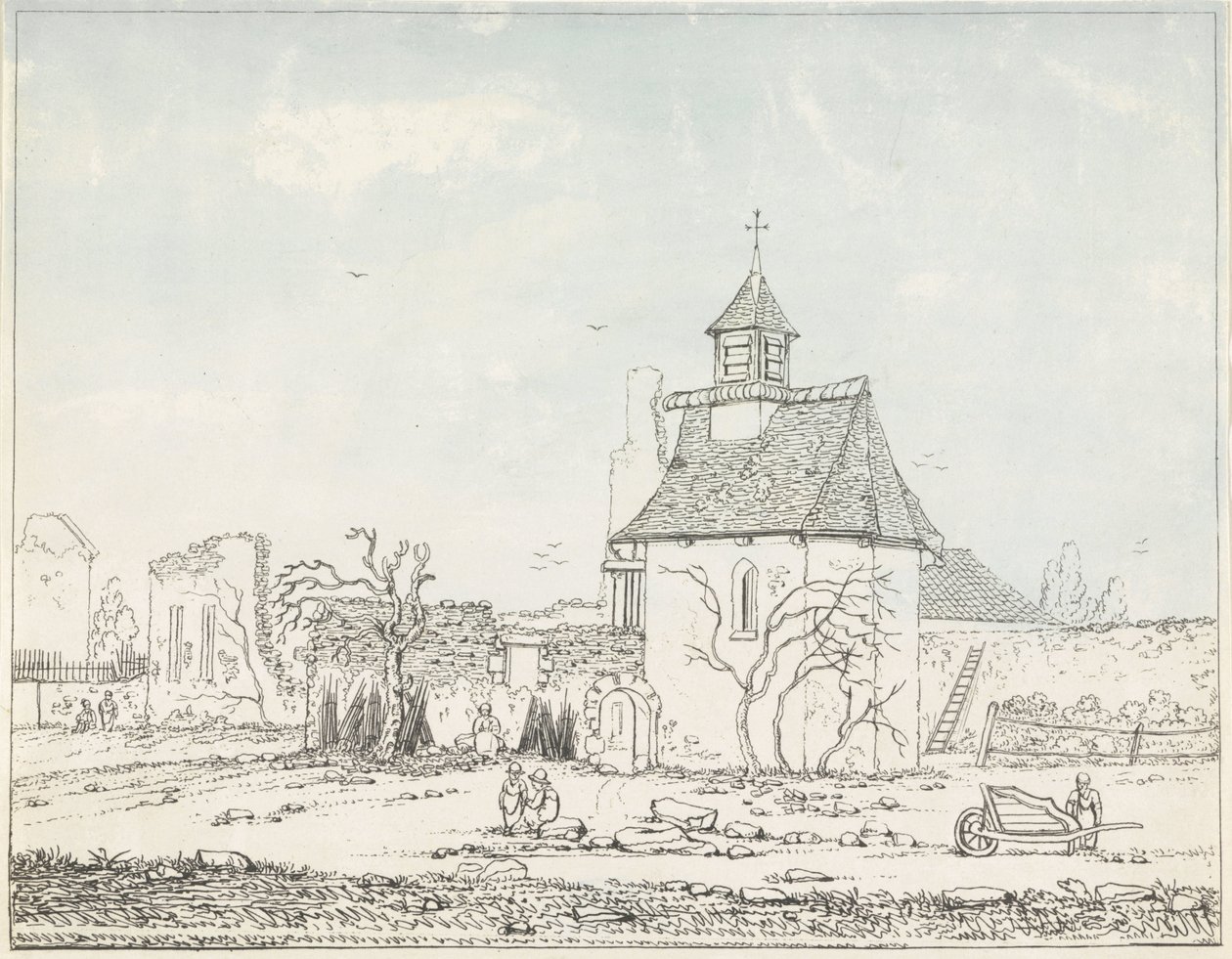Ruine von Hougoumont von Anonymous