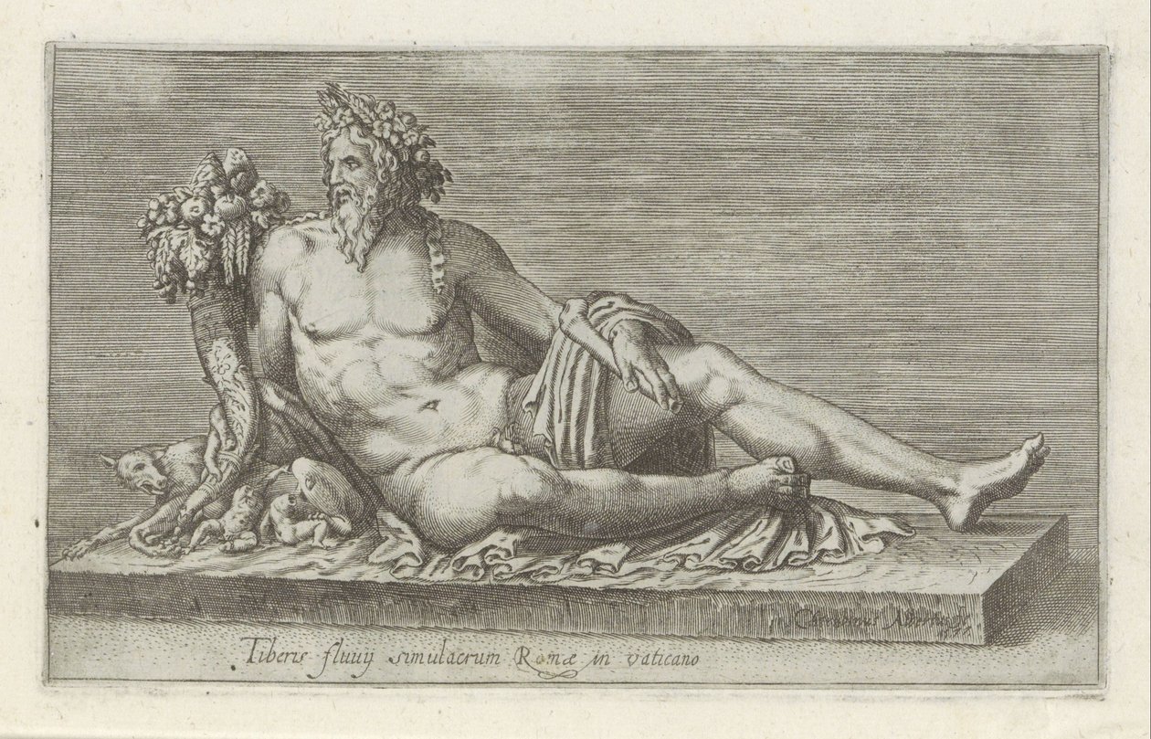 Skulptur des Flusses Tiber von Anonymous