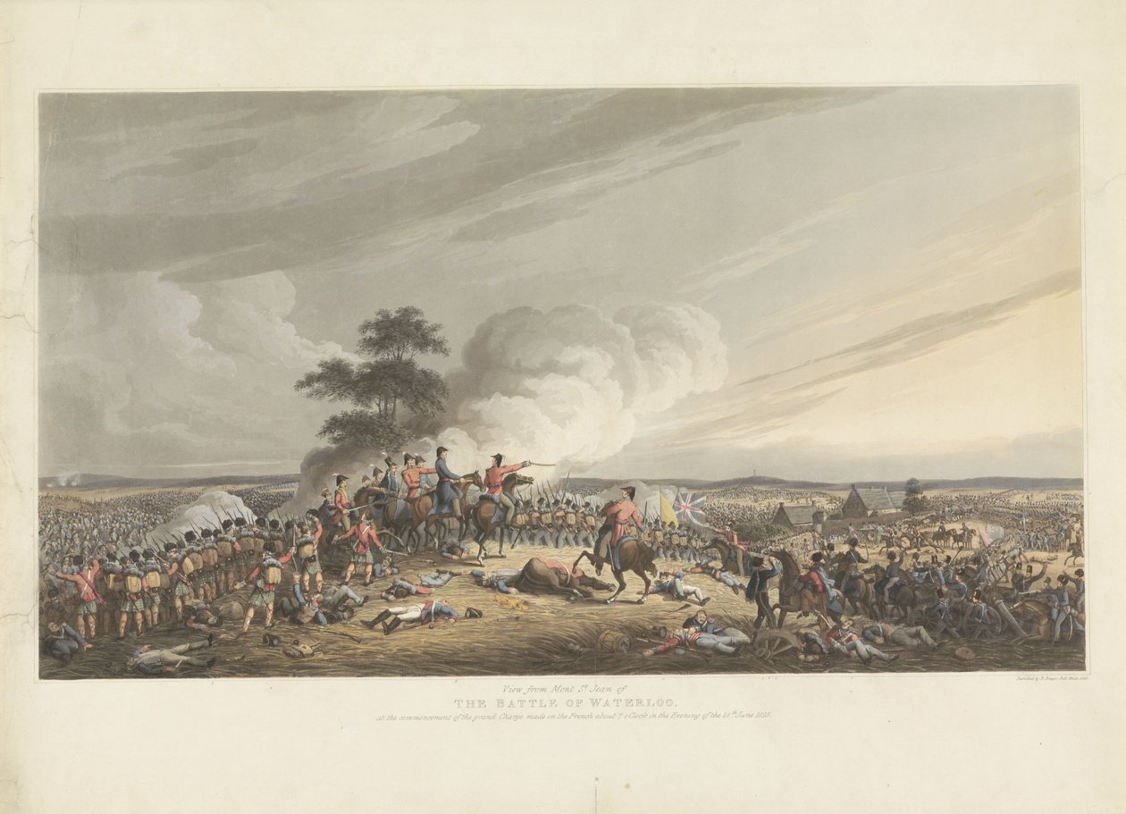 Schlacht bei Waterloo, 1815 von Anonymous
