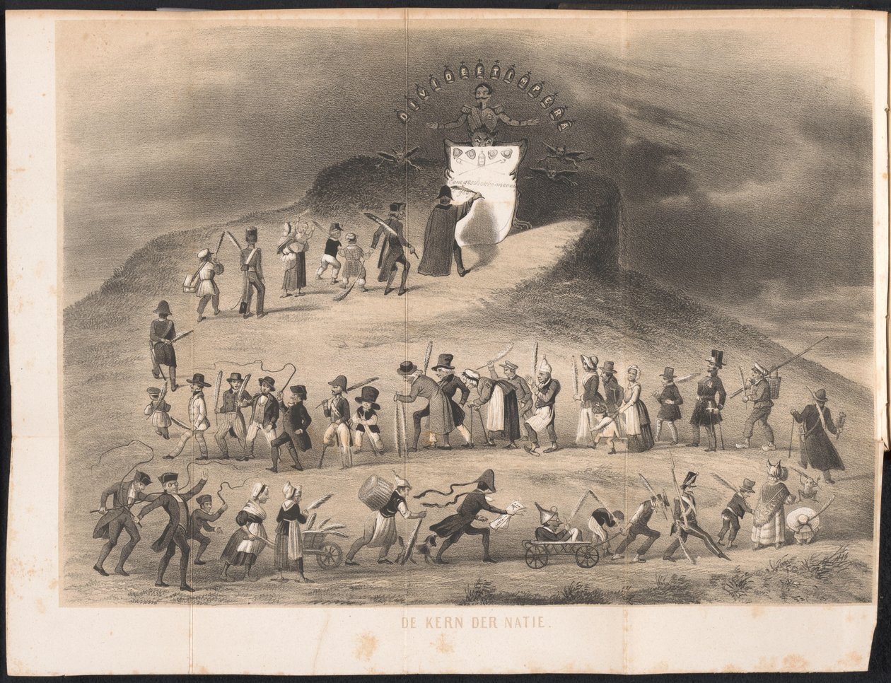 Karikatur im Leidener Studentenalmanach, 1854 von Anonymous
