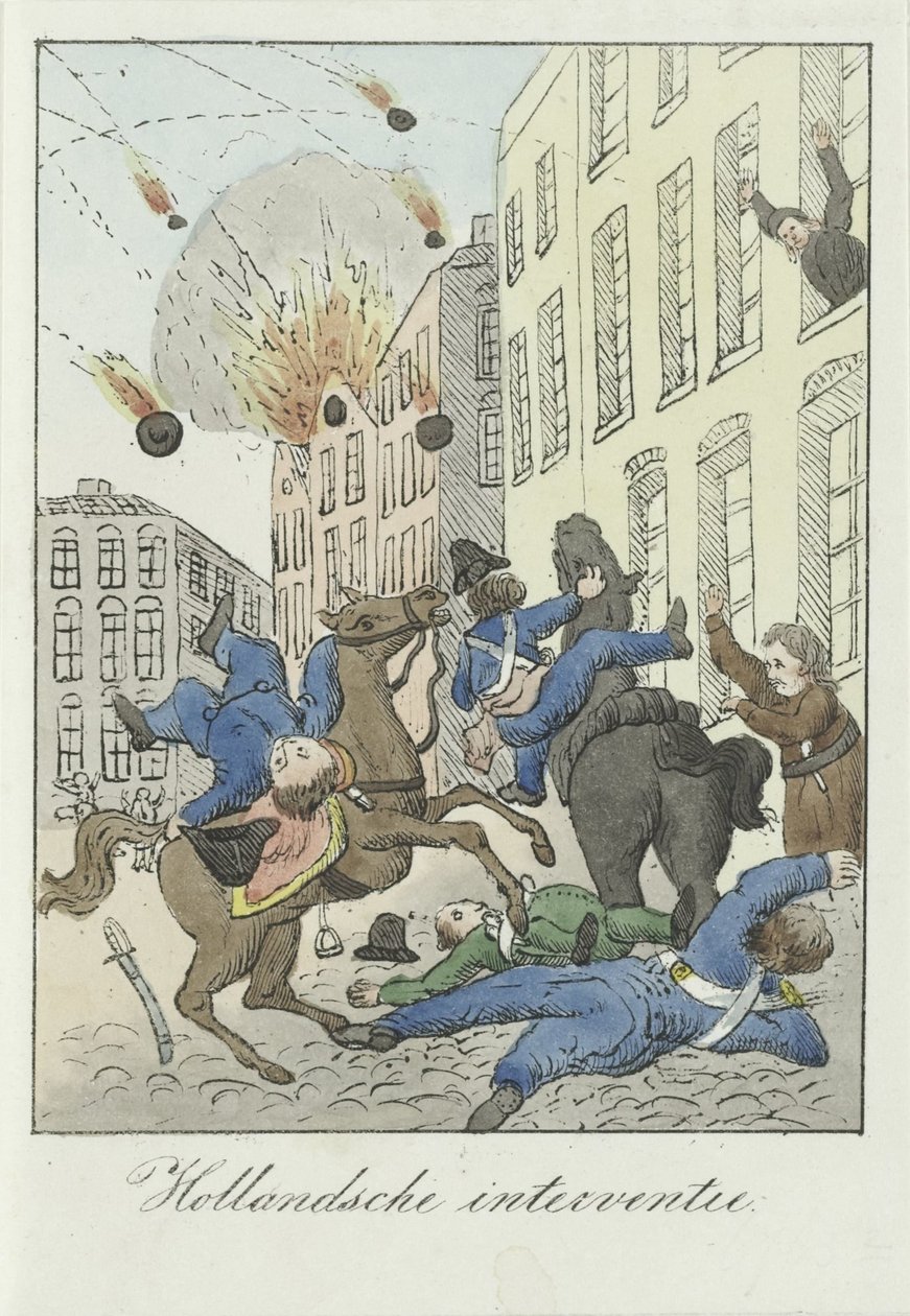 Karikatur über die holländische Intervention, 1831 von Anonymous