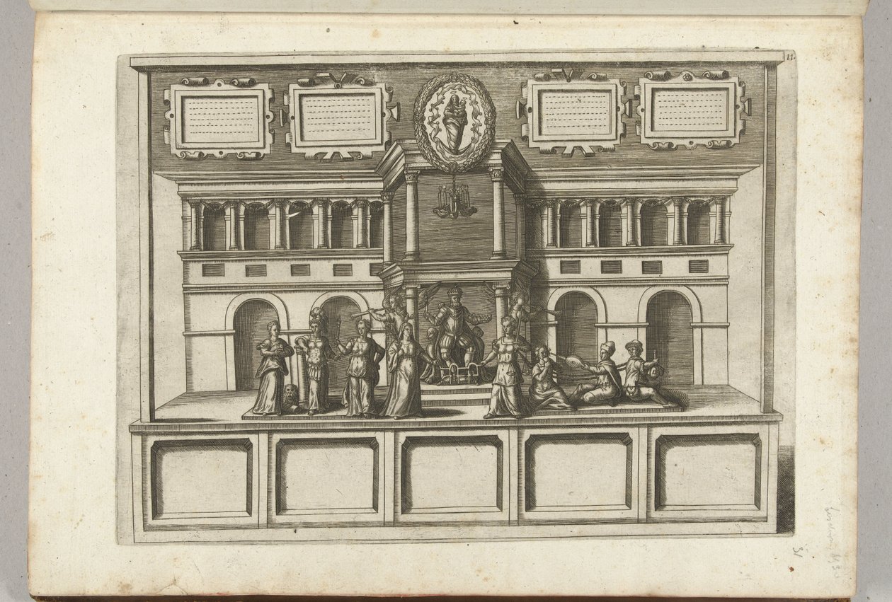 Szene mit Tugenden und Lastern, 1594 von Anonymous