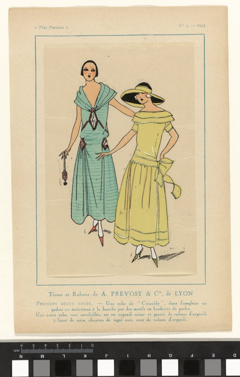 Très Parisien, 1923, Nr. 2: Stoffe und Bänder von A. PRÉVOST & Cie. aus LYON von Anonymous