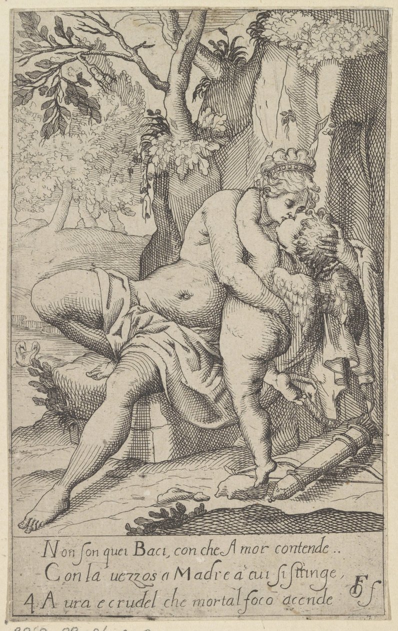 Venus küsst Amor von Anonymous