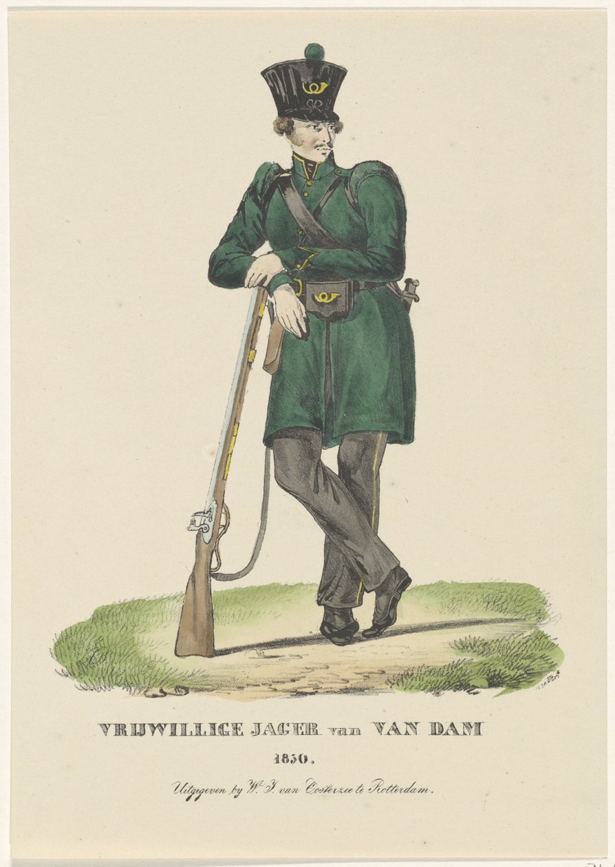 Freiwilliger Jäger von Van Dam, 1830 von Anonymous