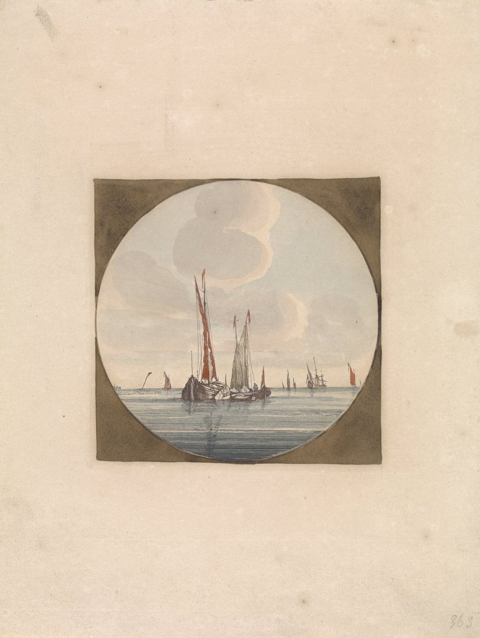 Segelschiffe auf ruhiger See von Anonymous
