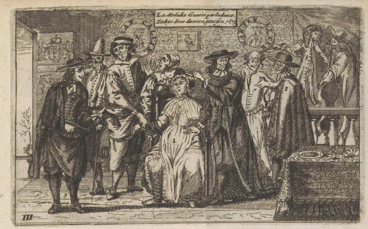Krankheit durch Tanzen geheilt, 1673 von Anonymous