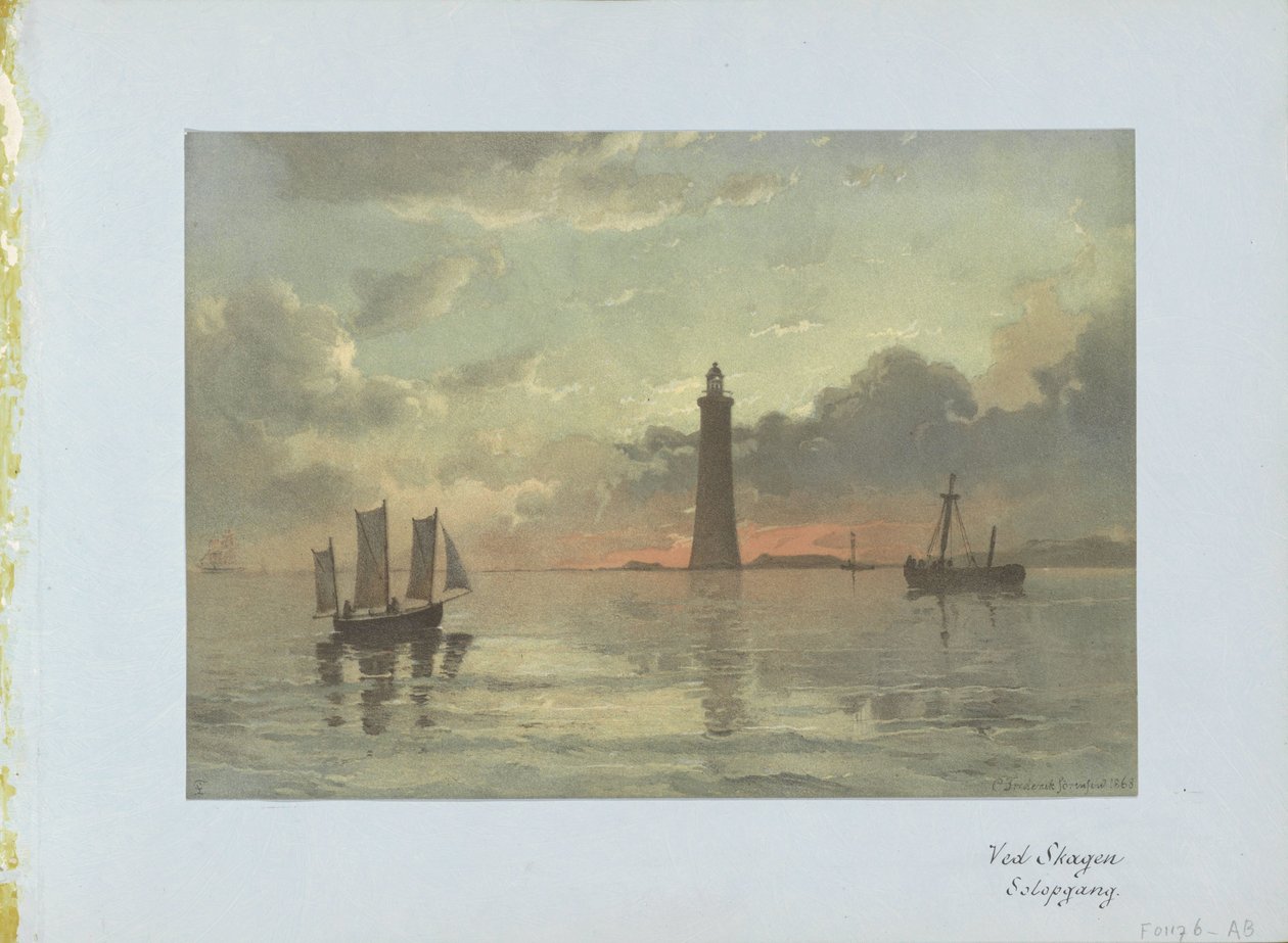 Sonnenaufgang nach einem Gemälde von C. Frederick Sörensen von Anonymous