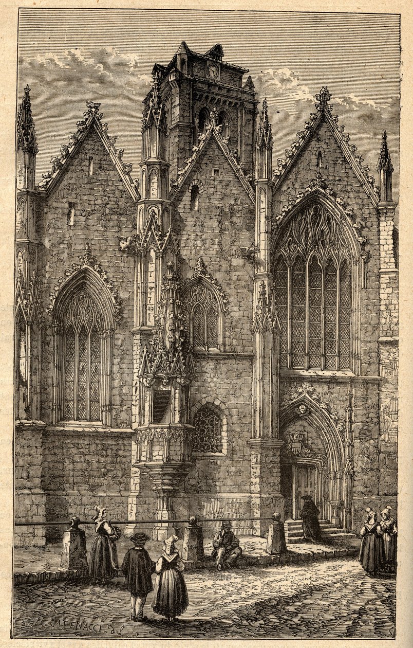 Kirche Notre-Dame von Glas - Glas (Ille-et-Vilaine) - Gravur in 