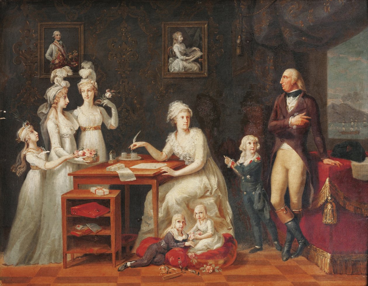 König Ferdinand IV. von Neapel und Sizilien mit seiner Familie von Anonymous Anonymous