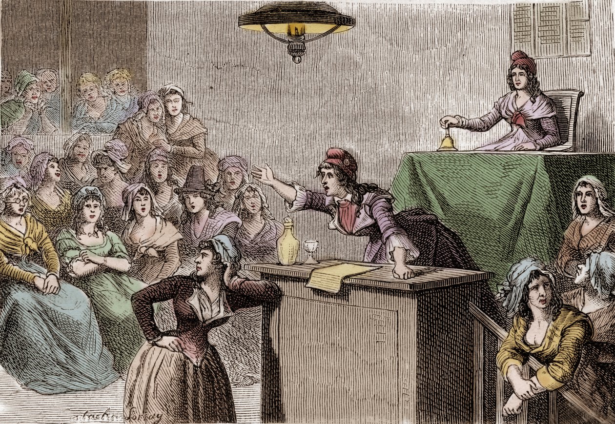 Französische Revolution 1789 - 1799, politischer Frauenclub von Anonymous Anonymous