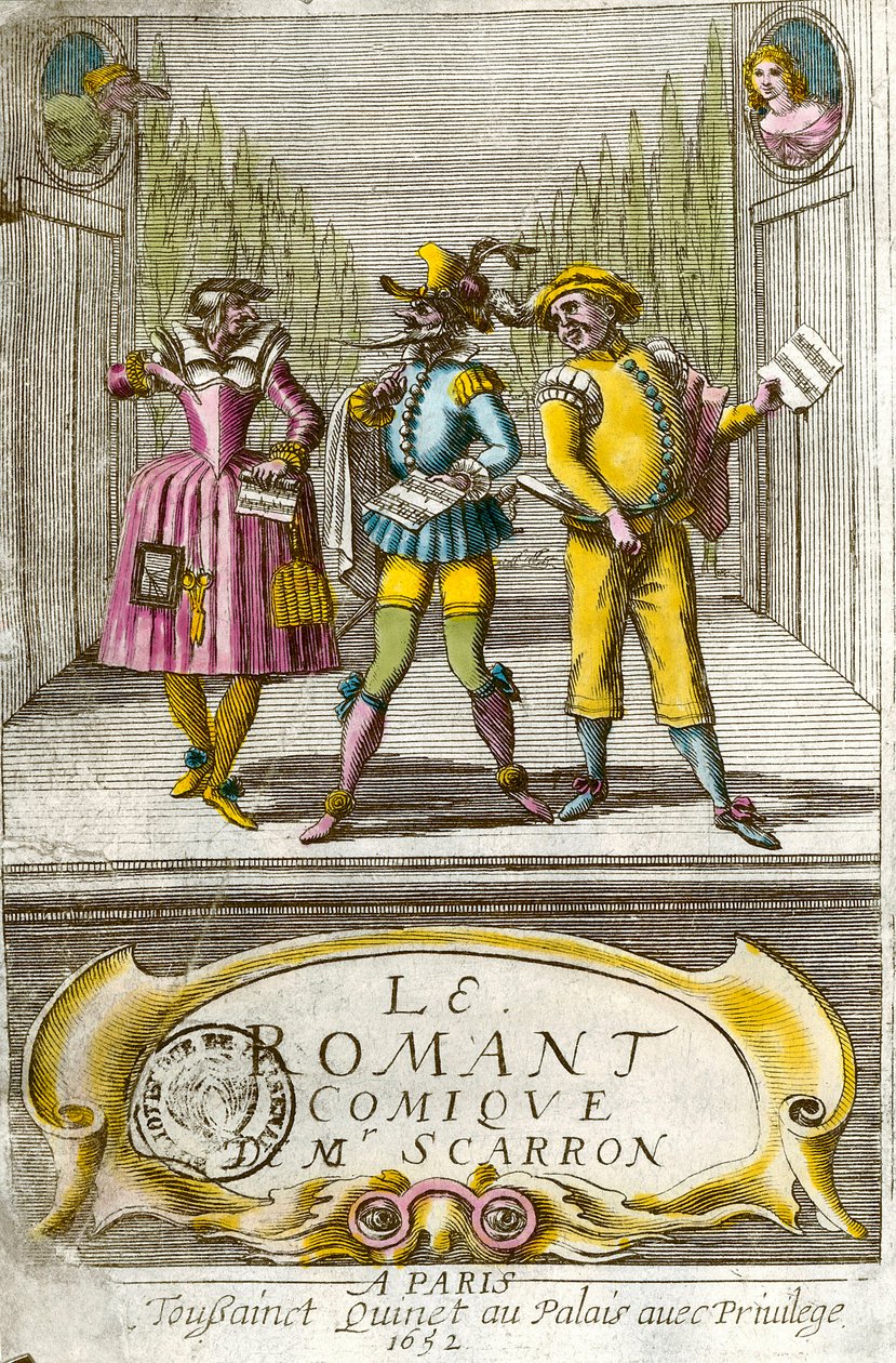 Frontispiz von „Der komische Roman“ von Paul Scarron von Anonymous Anonymous