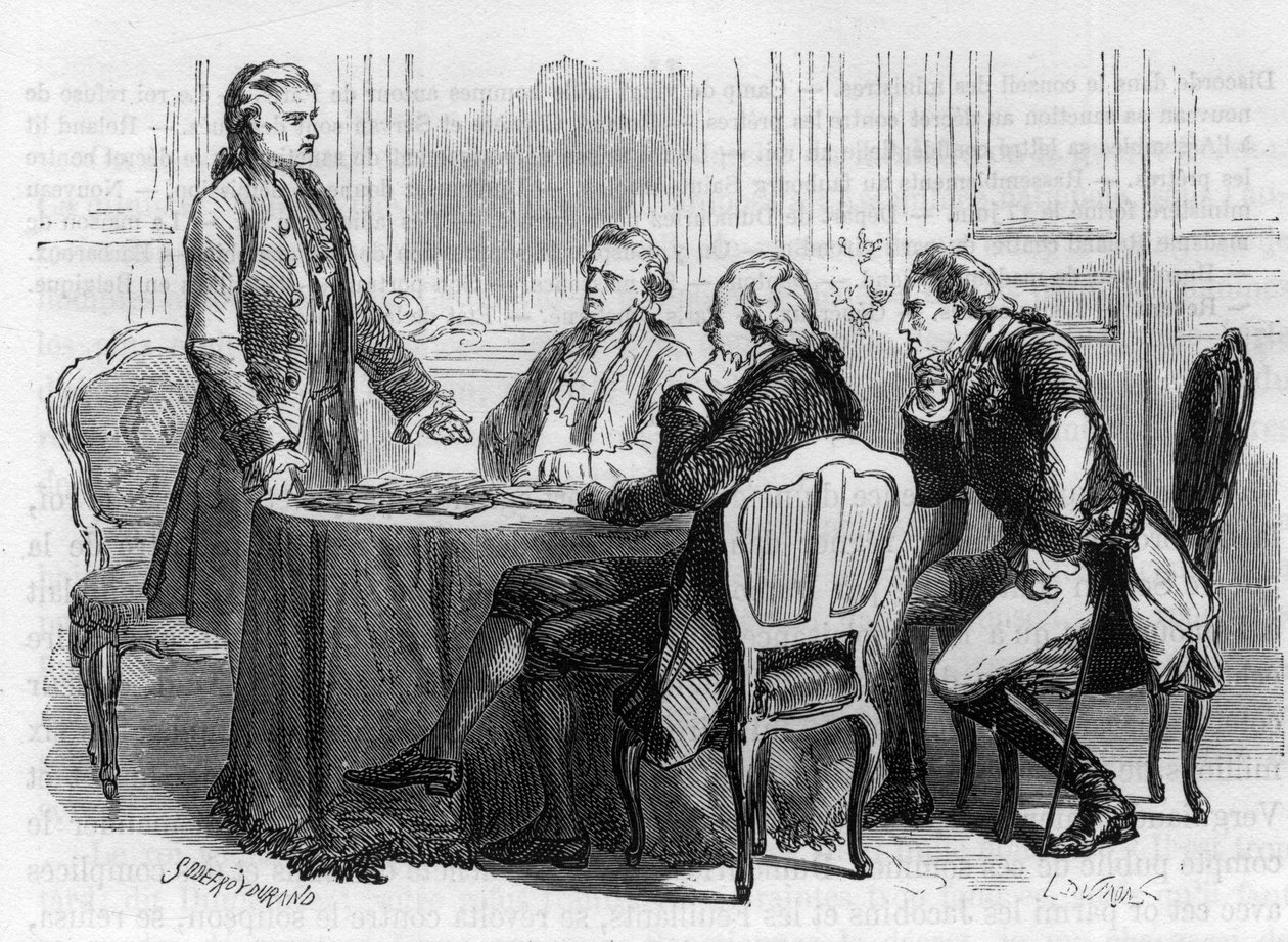 Jacques Mallet du Pan (1749-1800) - Schweizer Journalist und politischer Propagandist auf der Frankfurter Konferenz - 1792 verließ er Paris nach Deutschland, beauftragt von Ludwig XVI. mit einer Mission zu seinen Brüdern und den gegen Frankreich koalierend von Anonymous Anonymous