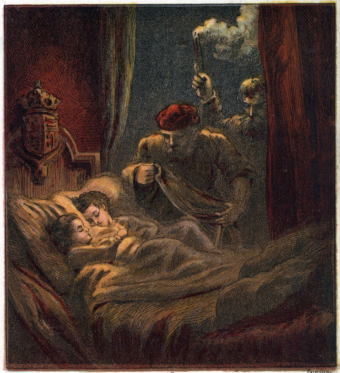 Mord an den Kindern von Eduard IV. von England (1442-1483) im Jahr 1483: Eduard V. (1470-1483), König von England und Richard Herzog von York (oder Richard von Shrewsbury) von Anonymous Anonymous