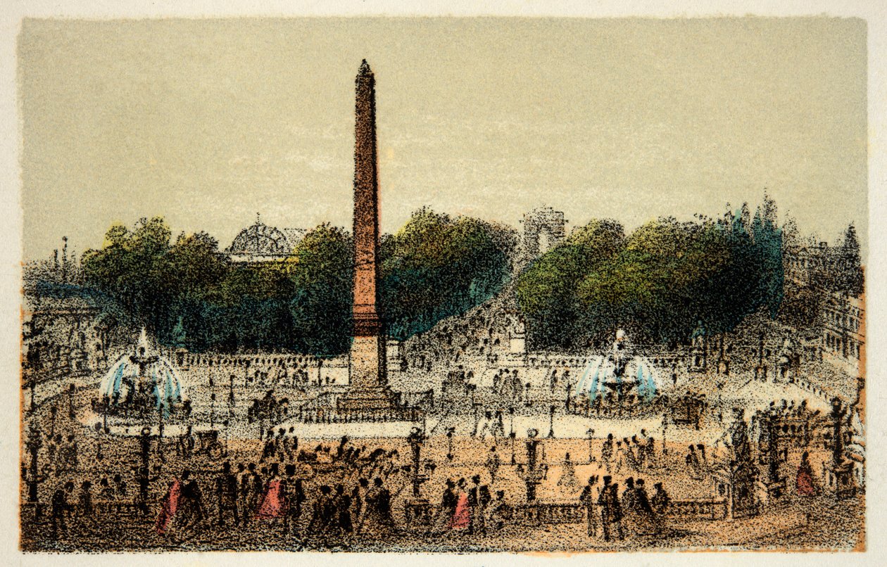 Paris 1874: La Place de la Concorde, Private Sammlung von Anonymous Anonymous
