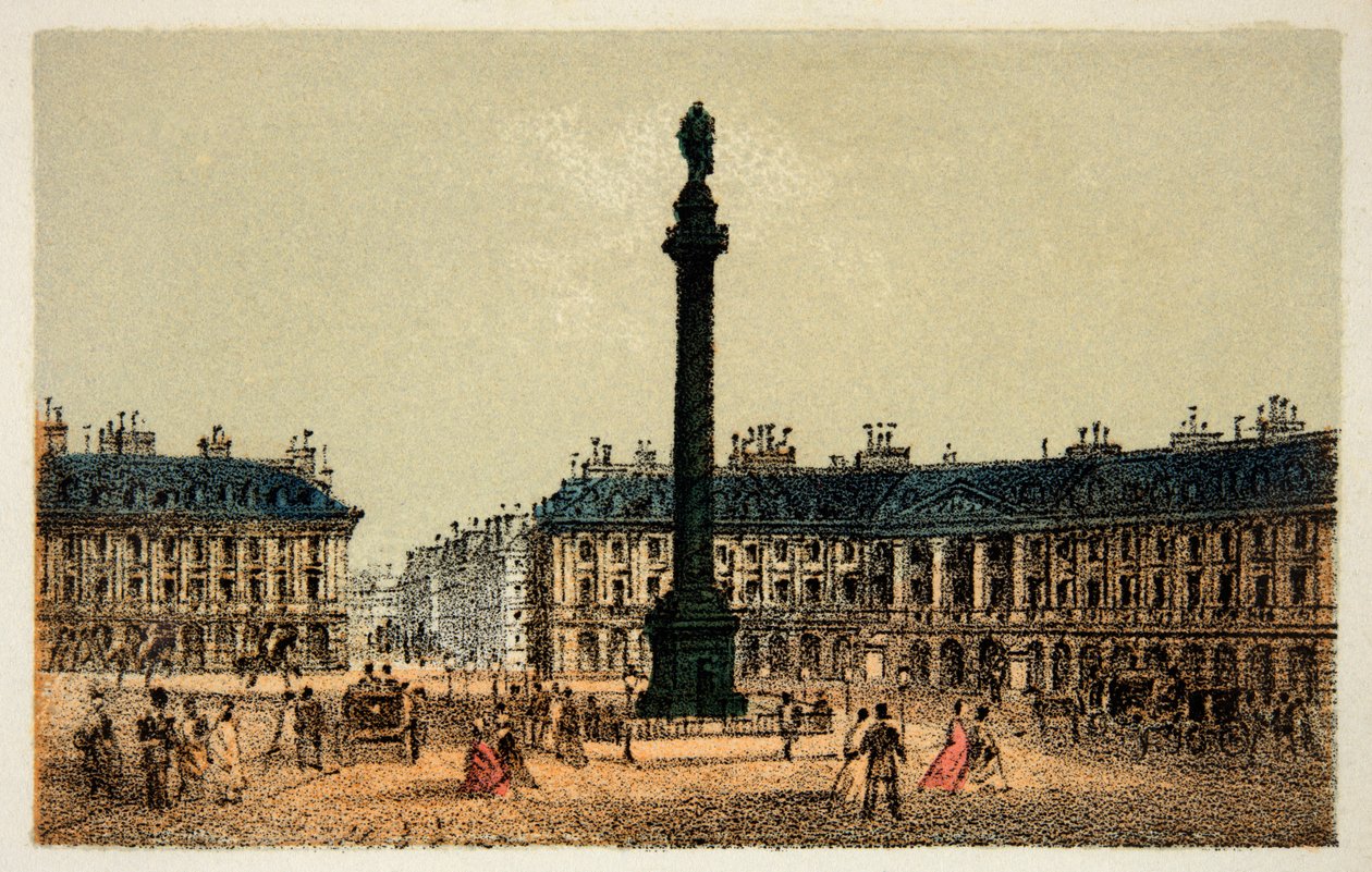 Paris 1874: Place Vendome. Private Sammlung von Anonymous Anonymous