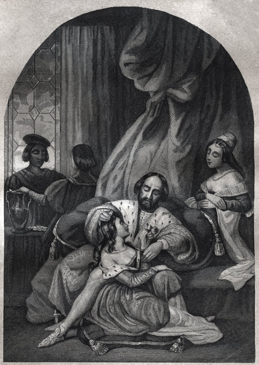 Paul III. (Papst von 1534 bis 1549) und seine Familie. Gravur von 1842 in „Histoire des popes: crimes, murders, poisonings, parricides, adulteres, incest...“ von Maurice Lachatre. Private Sammlung. von Anonymous Anonymous