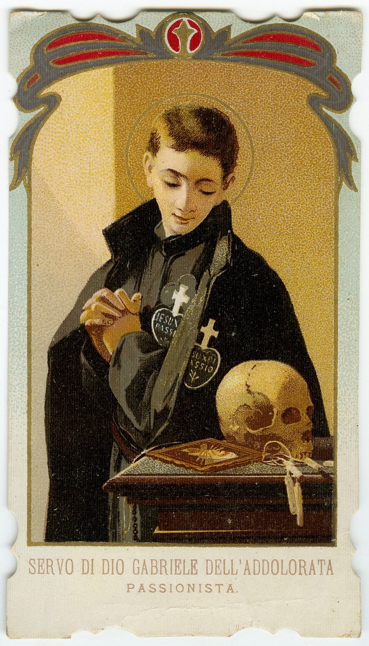 St. Gabriel von Unserer Lieben Frau der Schmerzen, italienischer Passionisten-Schüler von Anonymous Anonymous