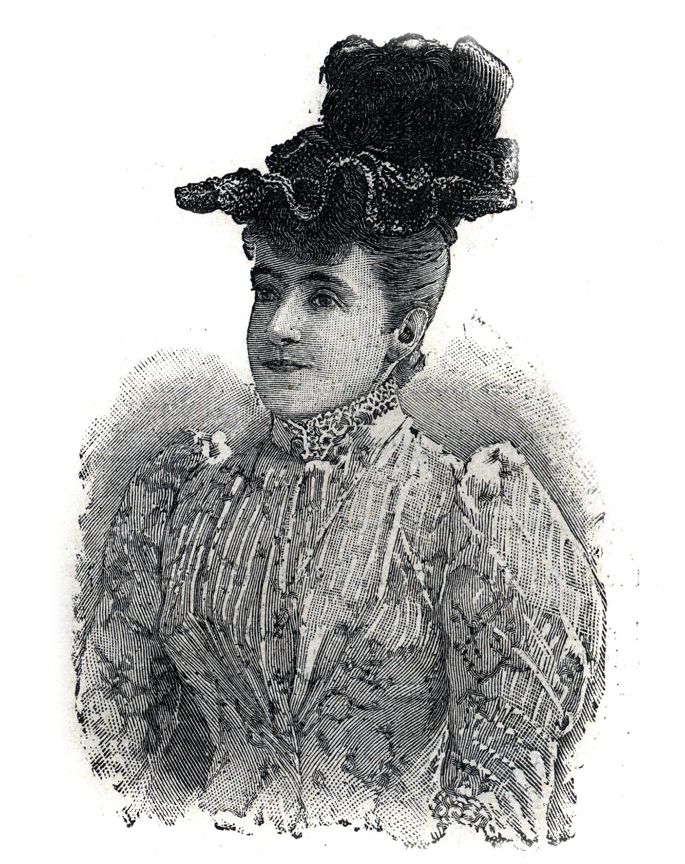 Porträt von Adelina Patti, italienische Sängerin. Gravur in "Le Petit Parisien" von Anonymous Anonymous