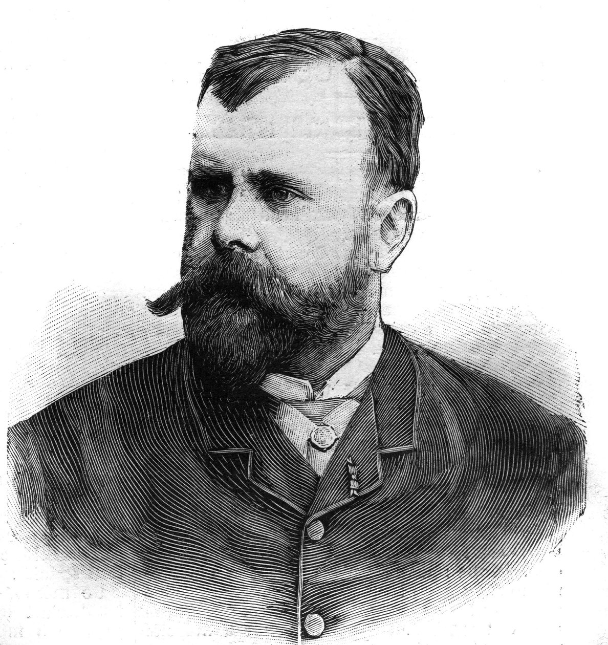 Porträt von Albert Maignan (1845-1908), französischer Maler. Gravur in "Le Petit Parisien" von Anonymous Anonymous