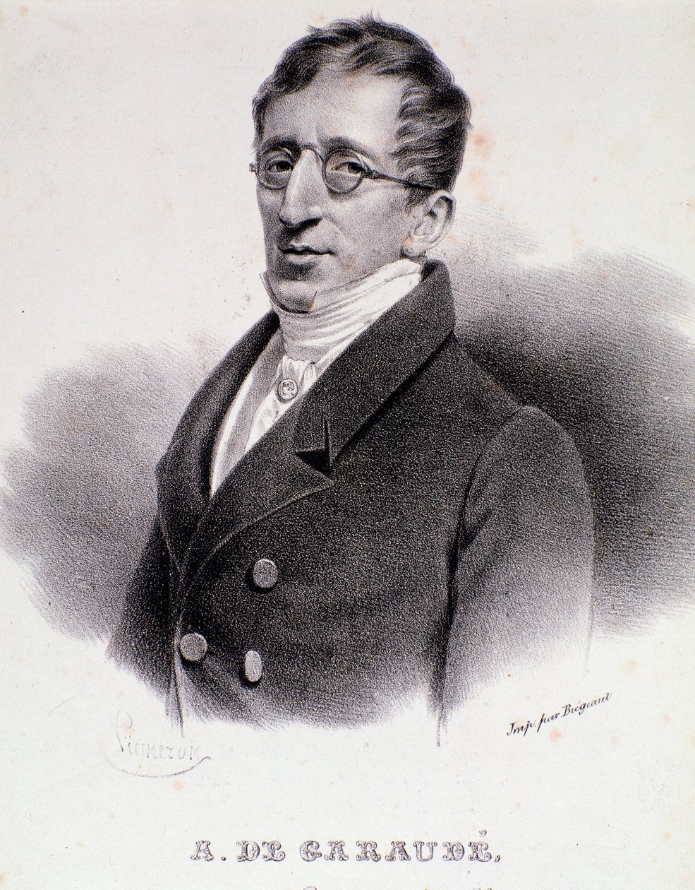 Porträt von Alexis de Garaude (1779-1852), französischer Komponist. 19. Jahrhundert von Anonymous Anonymous
