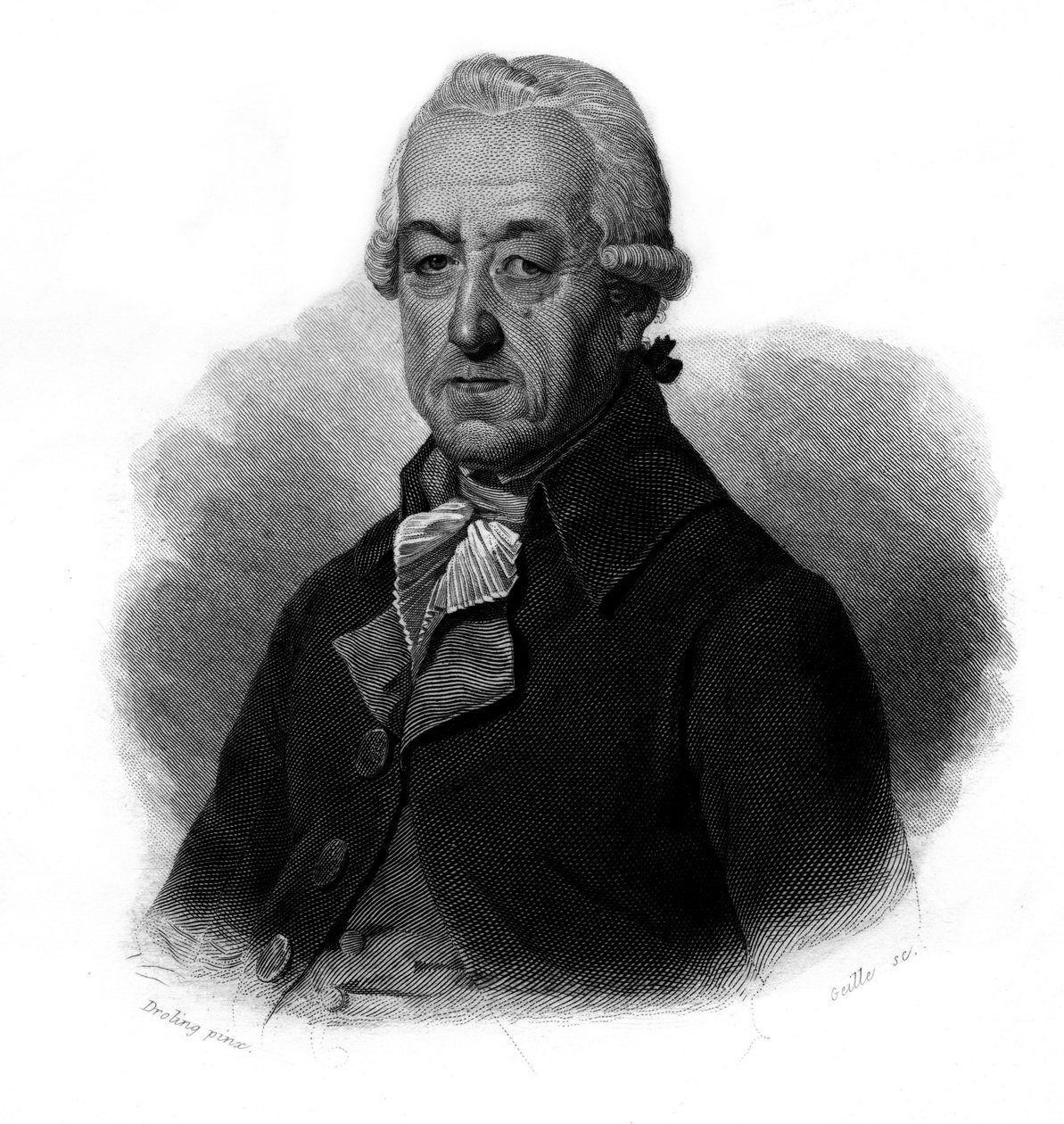 Porträt von Jean-Georges Reber, französischer Industrieller. In „Portraits et histoire des hommes utile: hommes et femmes de tous pays et de tous conditions, qui ont acquis des droits à la reconnaissance des hommes“ veröffentlicht und pro. von Anonymous Anonymous