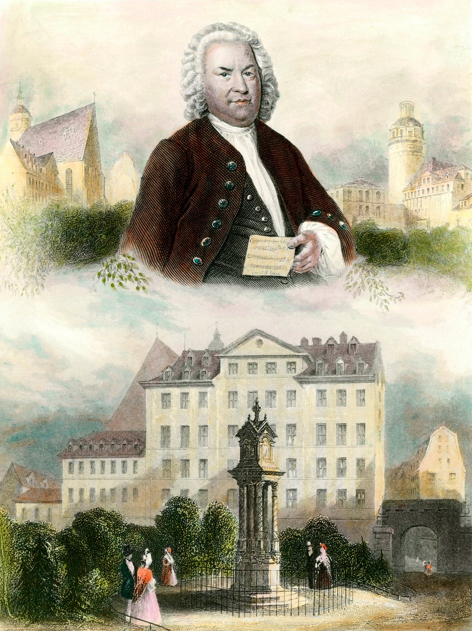 Porträt von Johann Sebastian Bach von Anonymous Anonymous