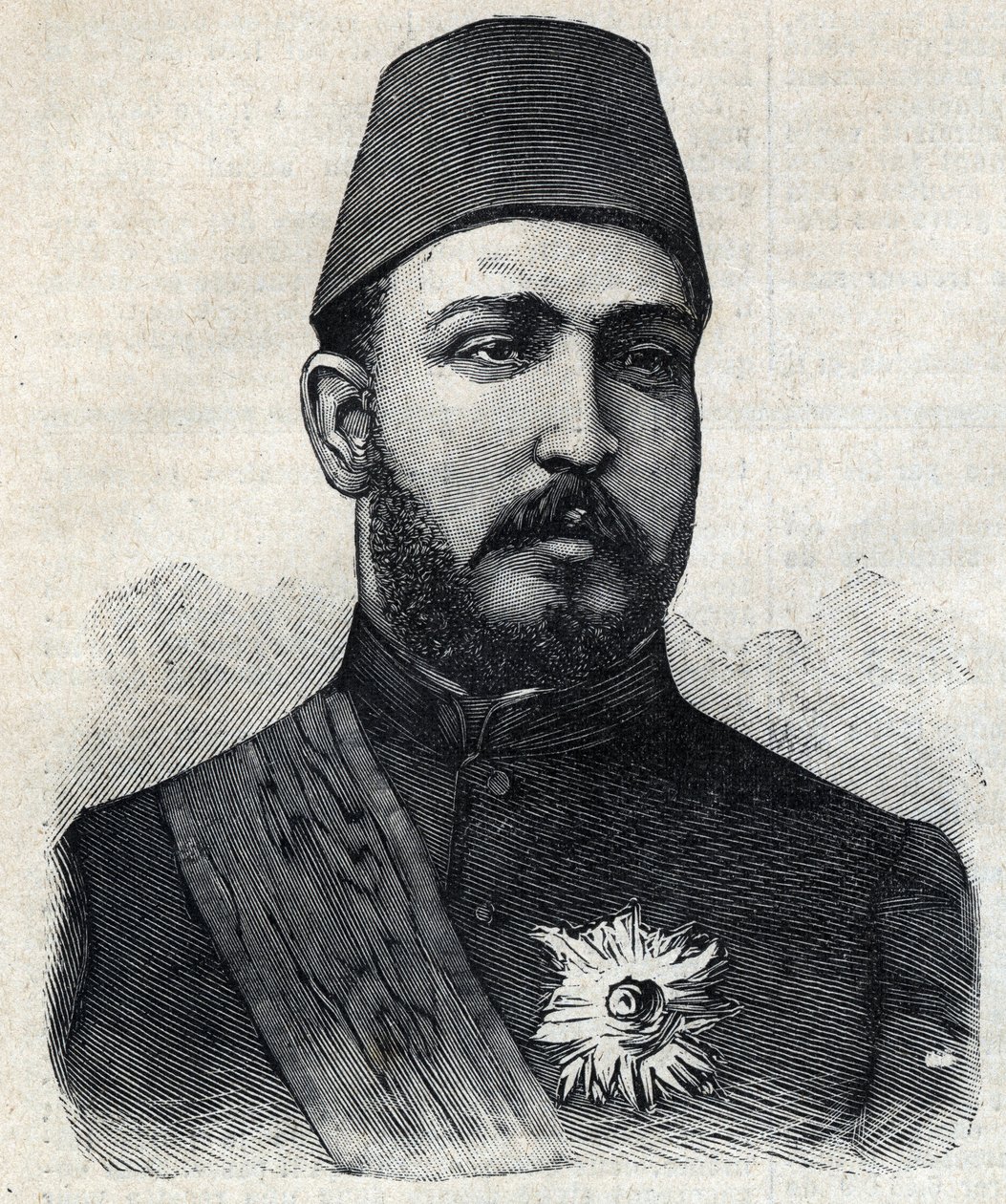 Porträt von Muhammad Tawfiq (oder Mohammed Tawfik) von Anonymous Anonymous