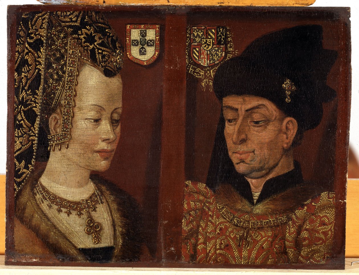 Porträt von Philipp dem Guten und Isabella von Portugal, um 1550 von Anonymous Anonymous