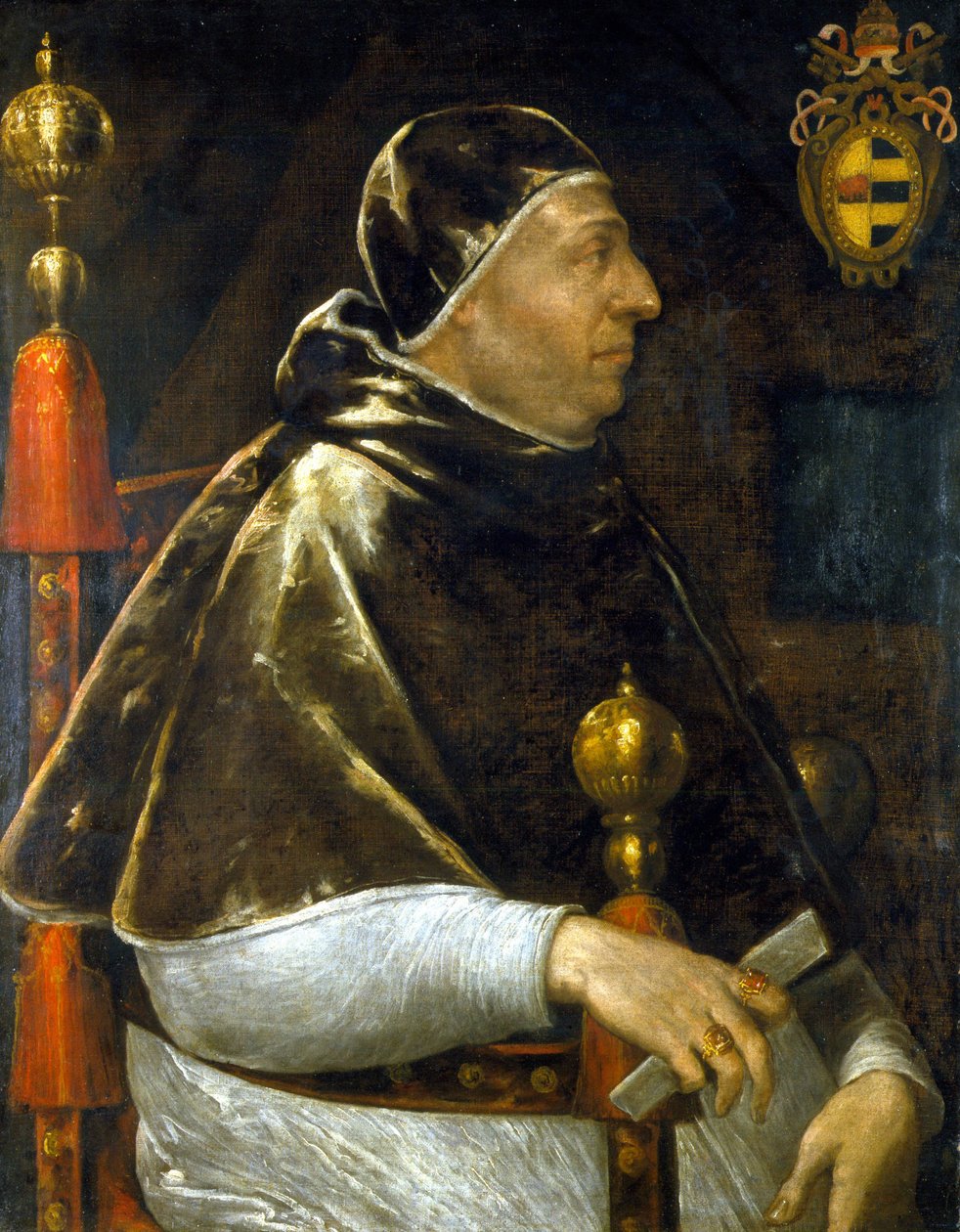Porträt von Papst Alexander VI. (Rodrigo Borgia 1431-1503). Anonymes Gemälde. Mailand von Anonymous Anonymous