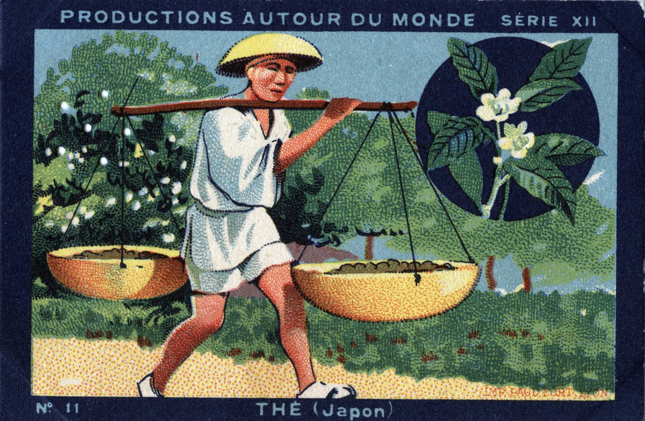 Produktionen rund um die Welt: In Japan. Chromolithographie von 1933 im „Joseph-Milliat Album“ von Anonymous Anonymous