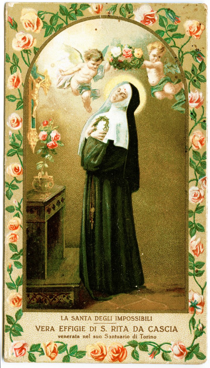 Heilige Rita von Cascia von Anonymous Anonymous: Kunstdruck