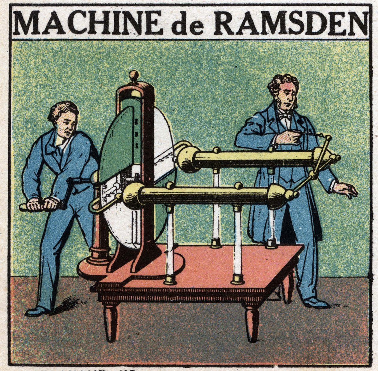 Statische Maschinen: Maschine eine Addition. Maschine von Jesse Ramsden (1735-1800) erfunden im Jahr 1768. Anonyme Illustration von 1925. Private Sammlung. von Anonymous Anonymous