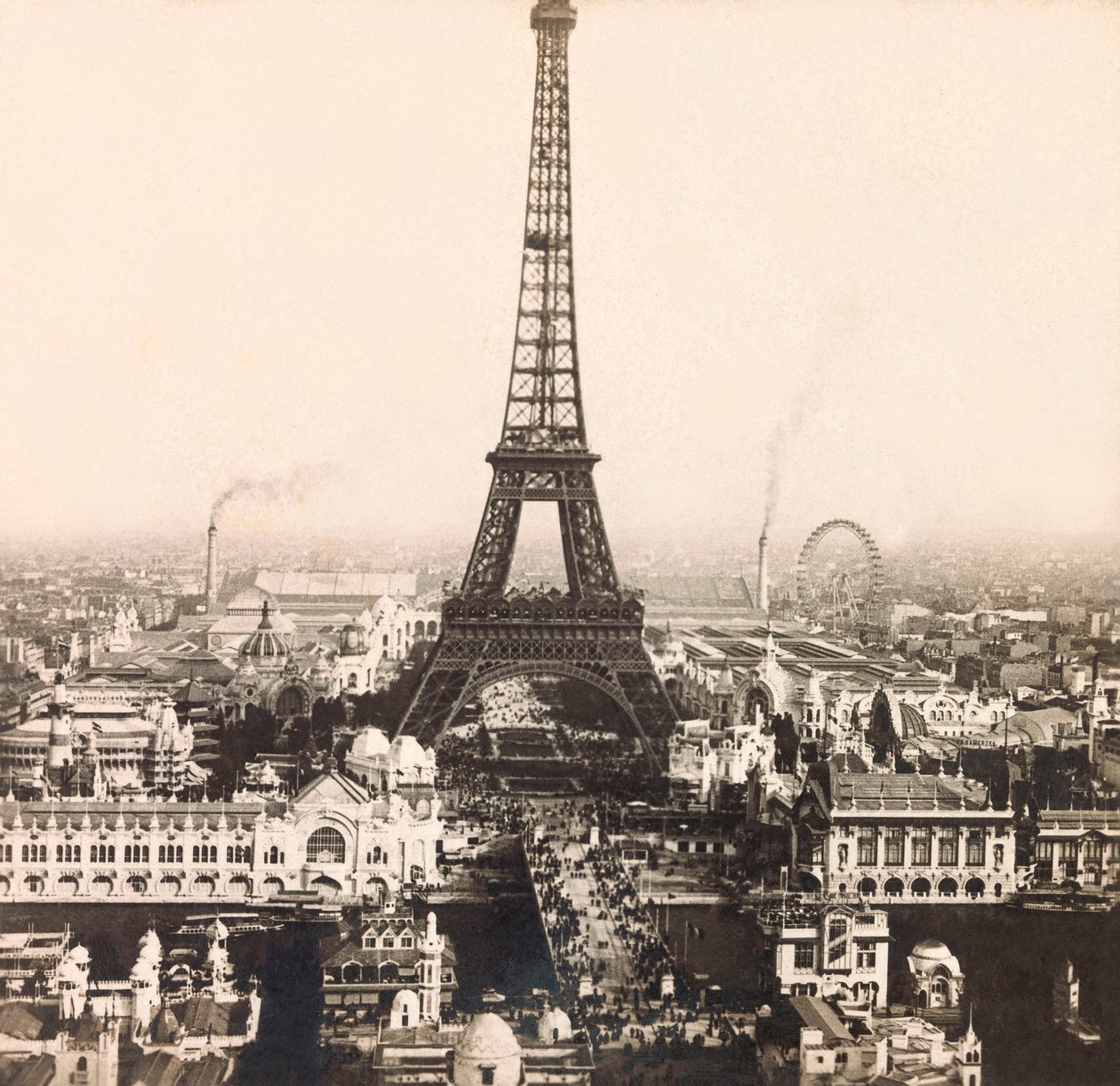 Weltausstellung 1900 in Paris: Panoramablick auf das Marsfeld - private Sammlung von Anonymous Anonymous