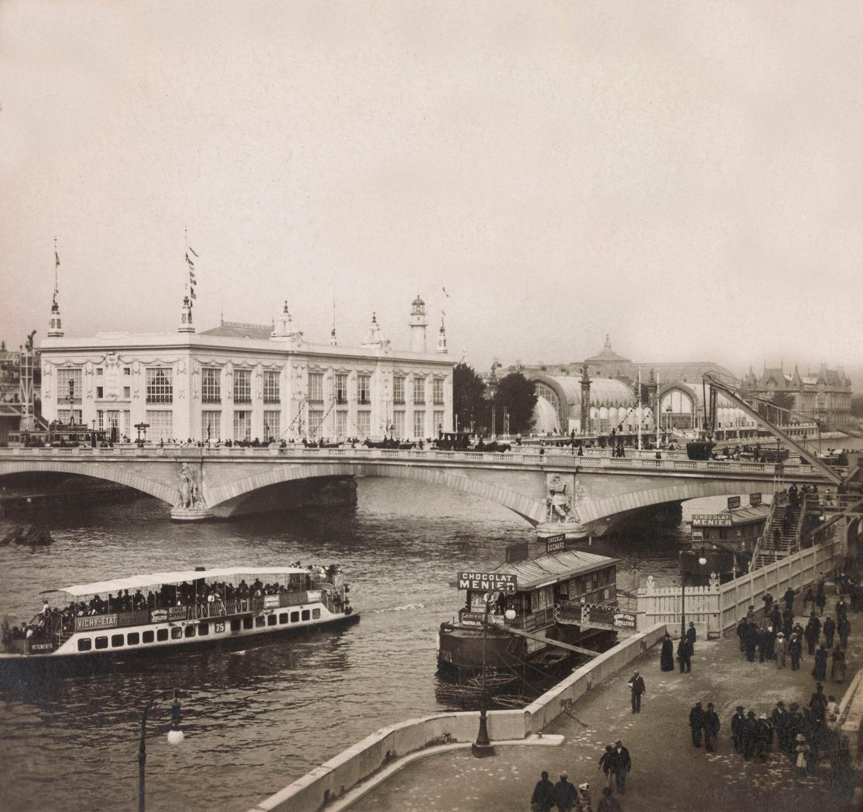 Weltausstellung von 1900 - Exposition Universelle de 1900 in Paris: Der Palais des Congres - Private Sammlung von Anonymous Anonymous