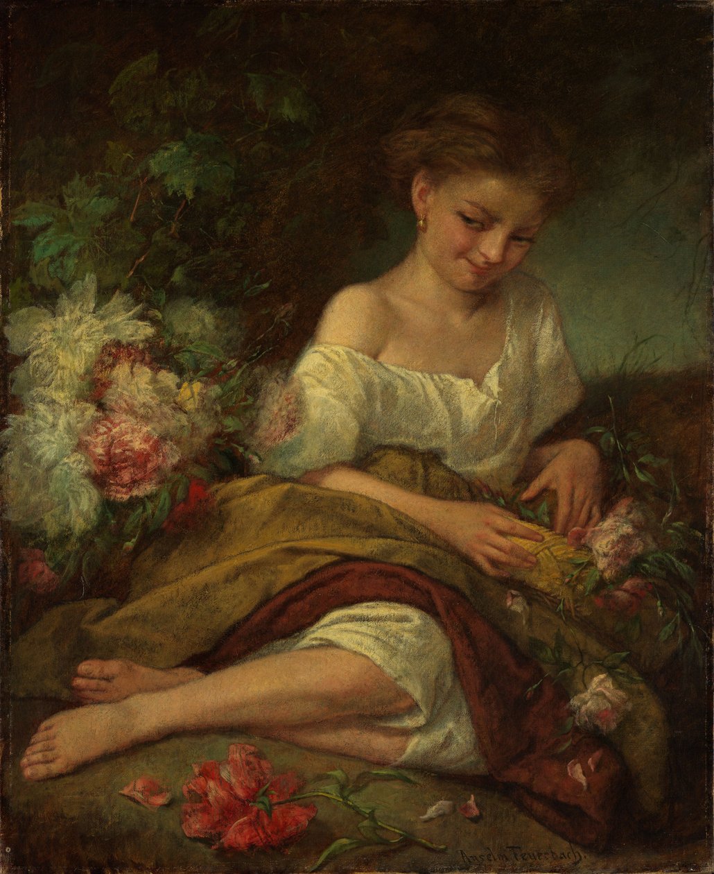 Blumenmädchen von Anselm Feuerbach