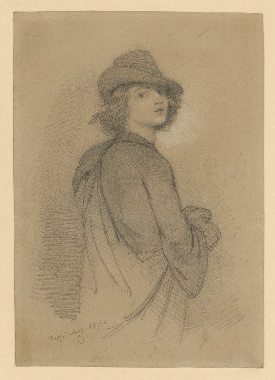 Jugendselbstbildnis von Anselm Feuerbach