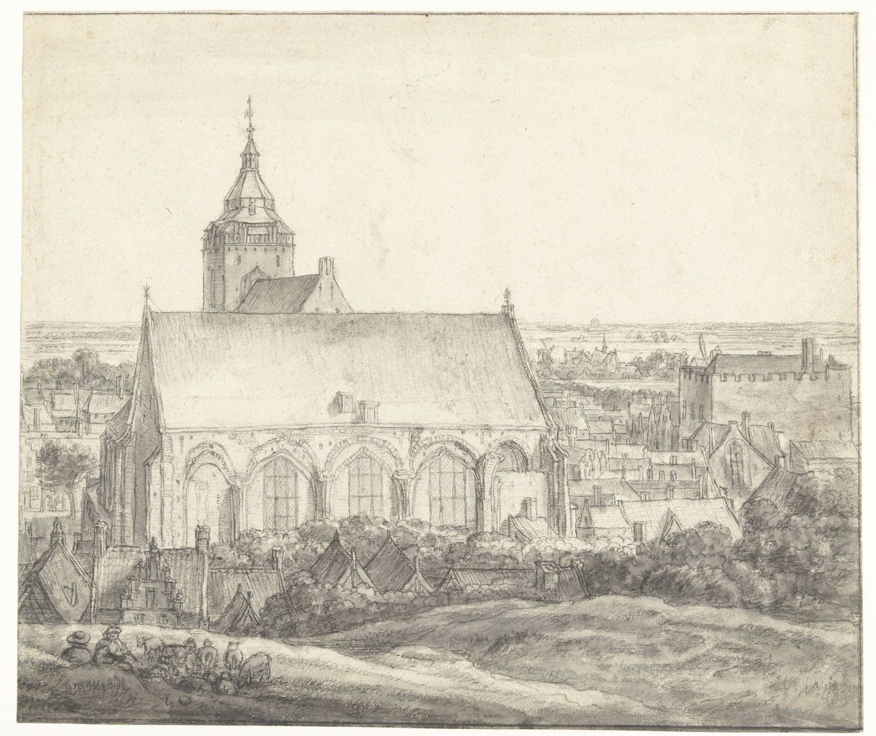 Buurkerk in Utrecht von Anthonie Waterloo
