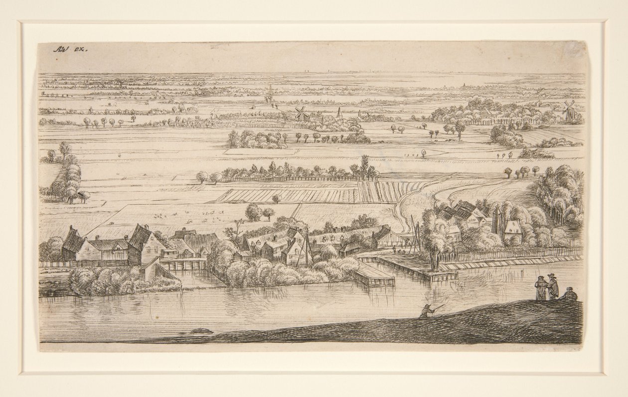 Das Dorf am Kanal von Anthonie Waterloo