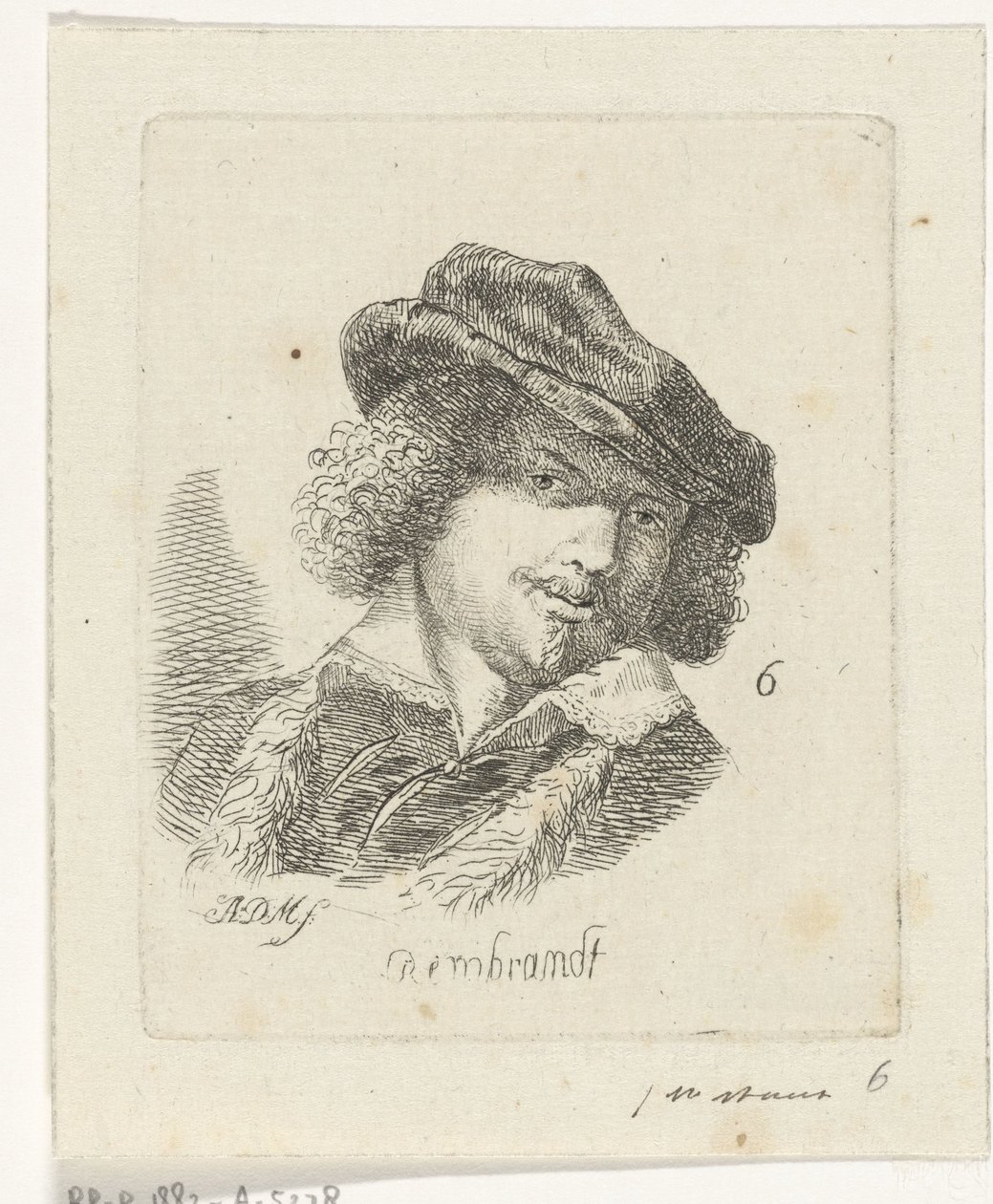 Porträt von Rembrandt von Anthonie Willem Hendrik Nolthenius de Man