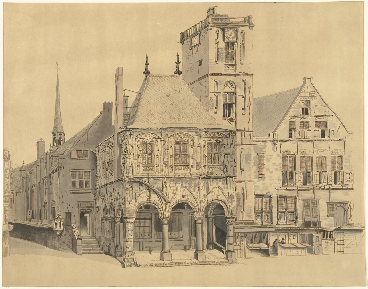 Das Alte Rathaus von Amsterdam, 1641 von Anthonie van den Bos