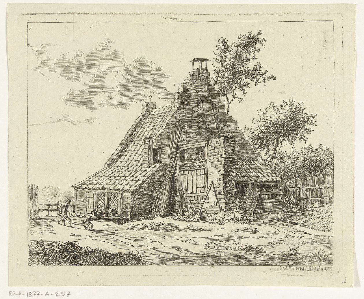 Ruine des Hauses Snaatburg in Maarssen von Anthonie van den Bos