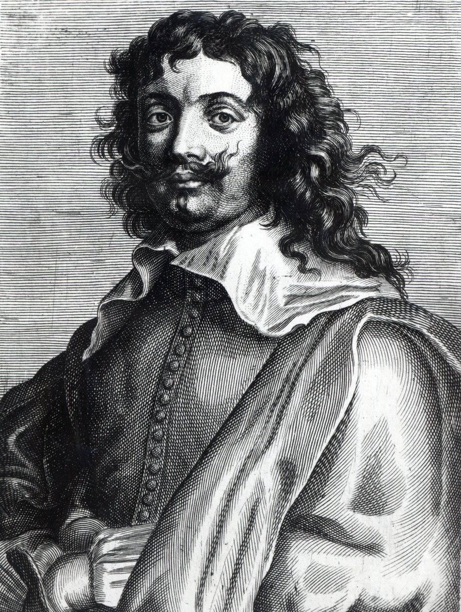 Adriaen Brouwer, graviert von Edme de Boulonois von Anthony van Dyck