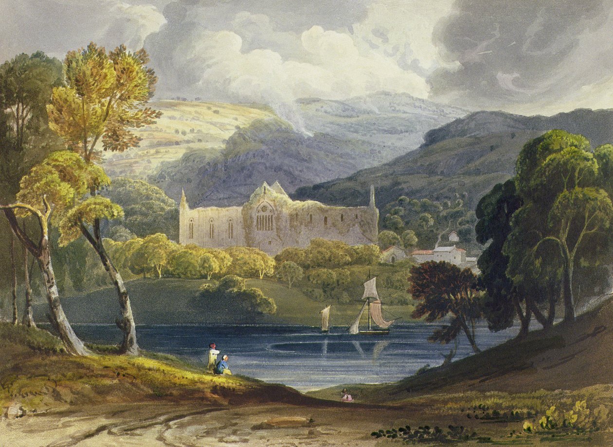 Nordansicht der Tintern Abbey von Anthony Vandyke Copley Fielding
